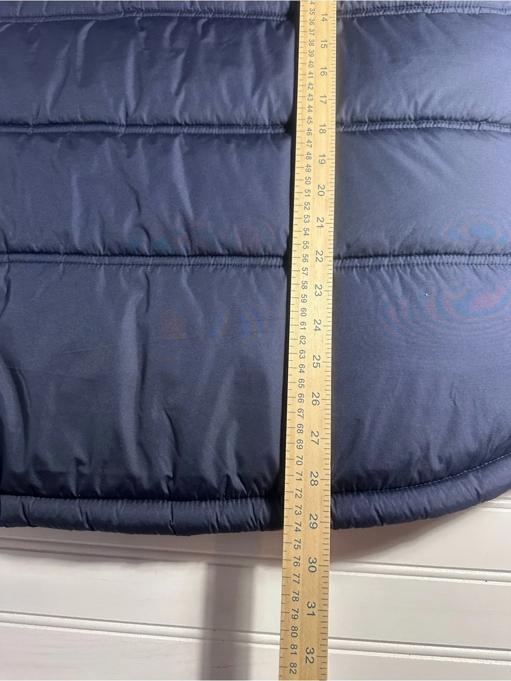 Weatherproof navy blue Sherpa fleece lined puffer vest men’s XL